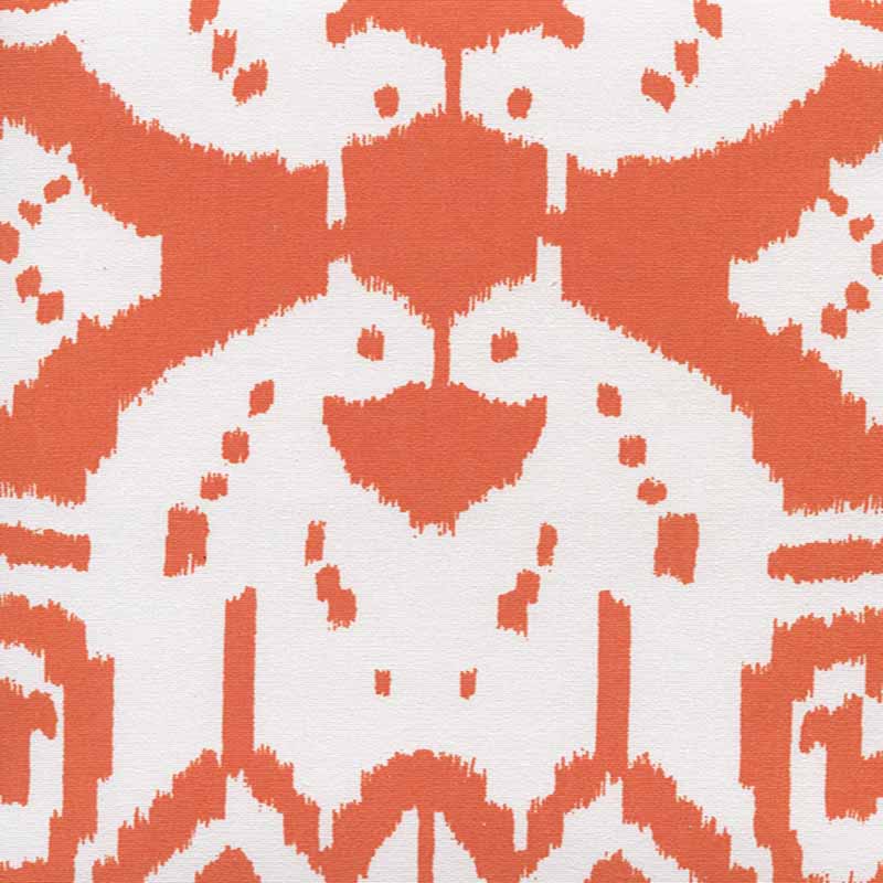 China Seas Island Ikat Orange Fabric 6460-40