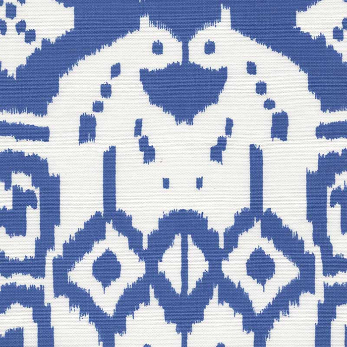 China Seas Island Ikat Royal Blue Fabric Sample 6460-41