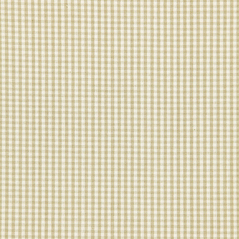 Schumacher Barnet Cotton Check Flax Fabric 64620