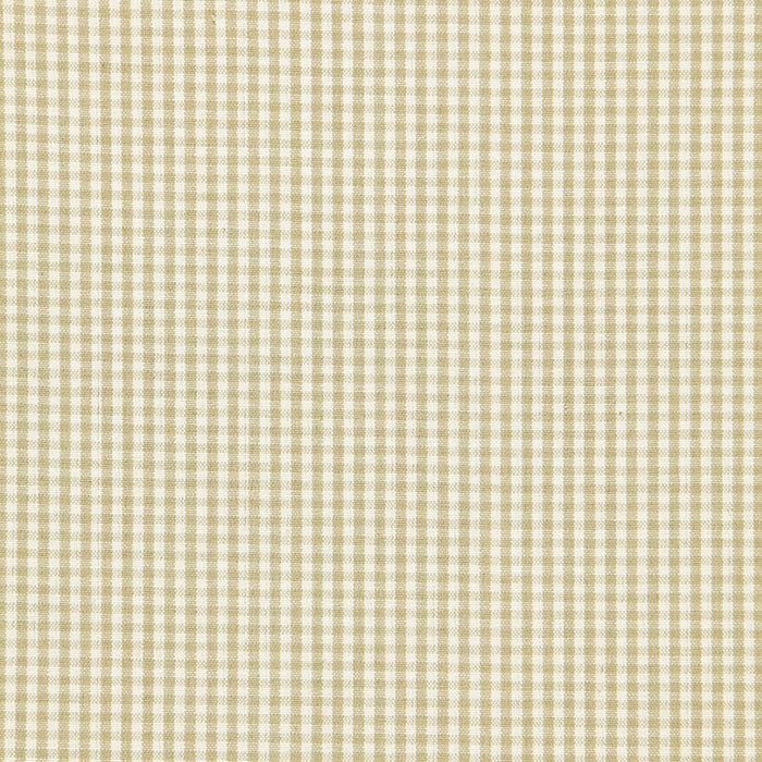 Schumacher Barnet Cotton Check Flax Fabric Sample 64620