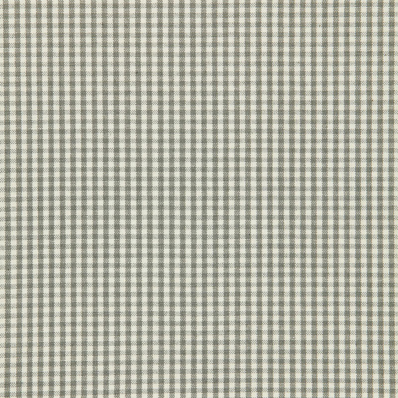 Schumacher Barnet Cotton Check Nickel Fabric 64625