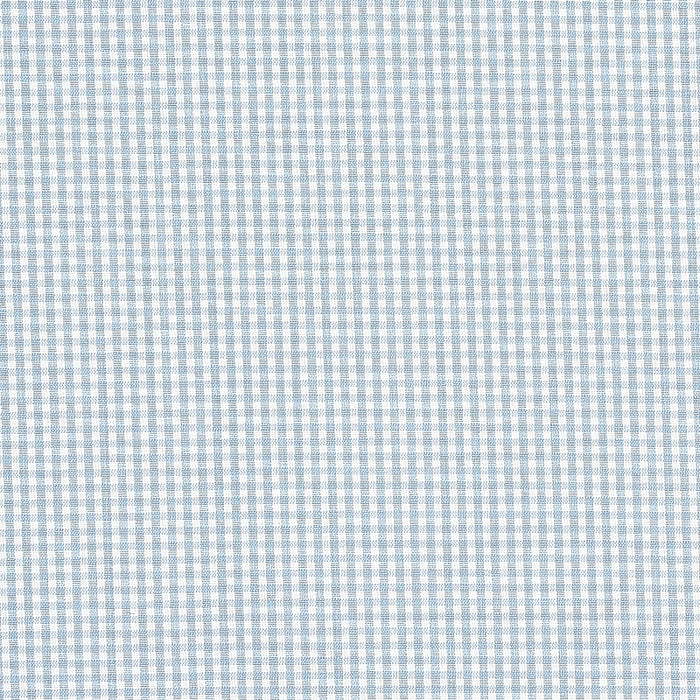 Schumacher Barnet Cotton Check Sky Fabric Sample 64629