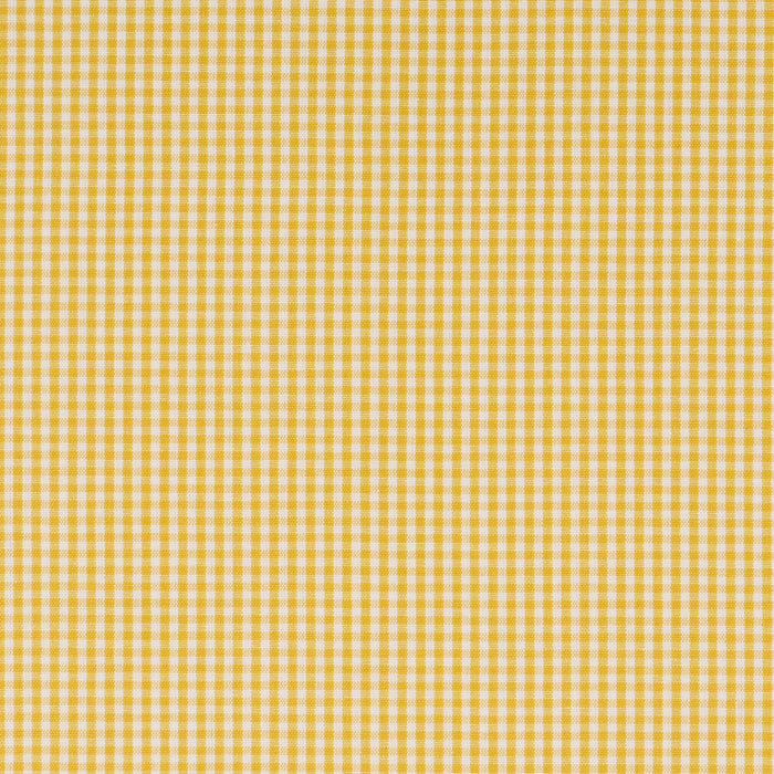 Schumacher Barnet Cotton Check Yellow Fabric 64639