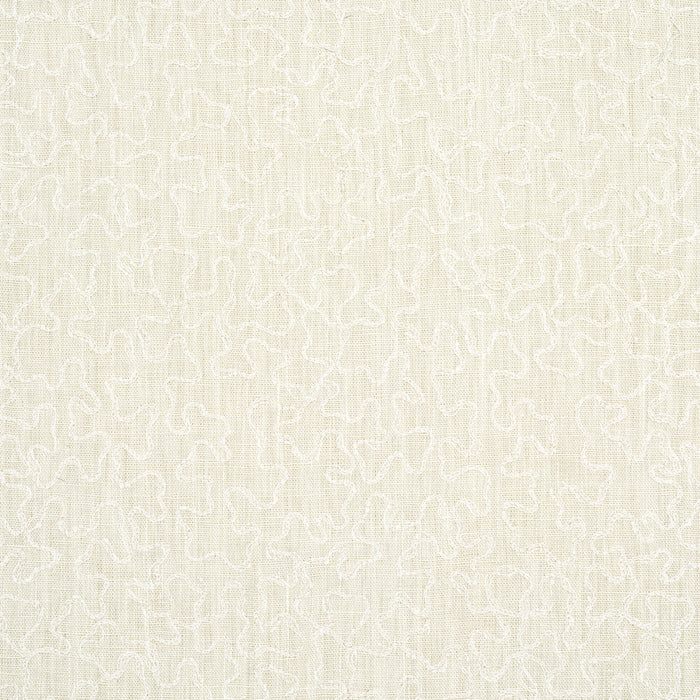 Schumacher Vermicelli Embroidery Pearl Fabric 64673