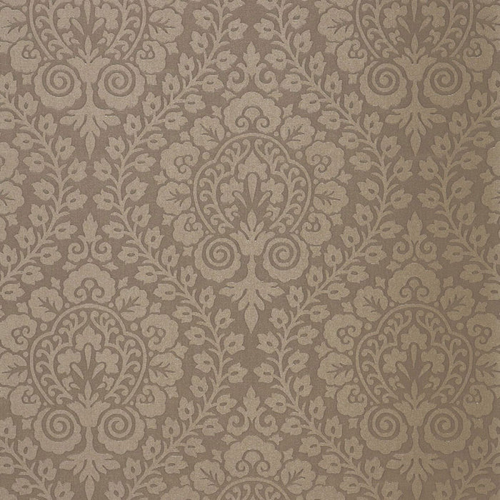 Schumacher Amalfi Damask Indoor/Outdoor Smoke Fabric 64692