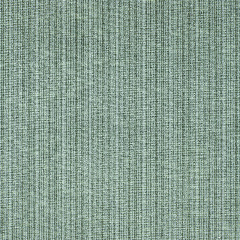 Schumacher Antique Strie Velvet Aqua Fabric 64718