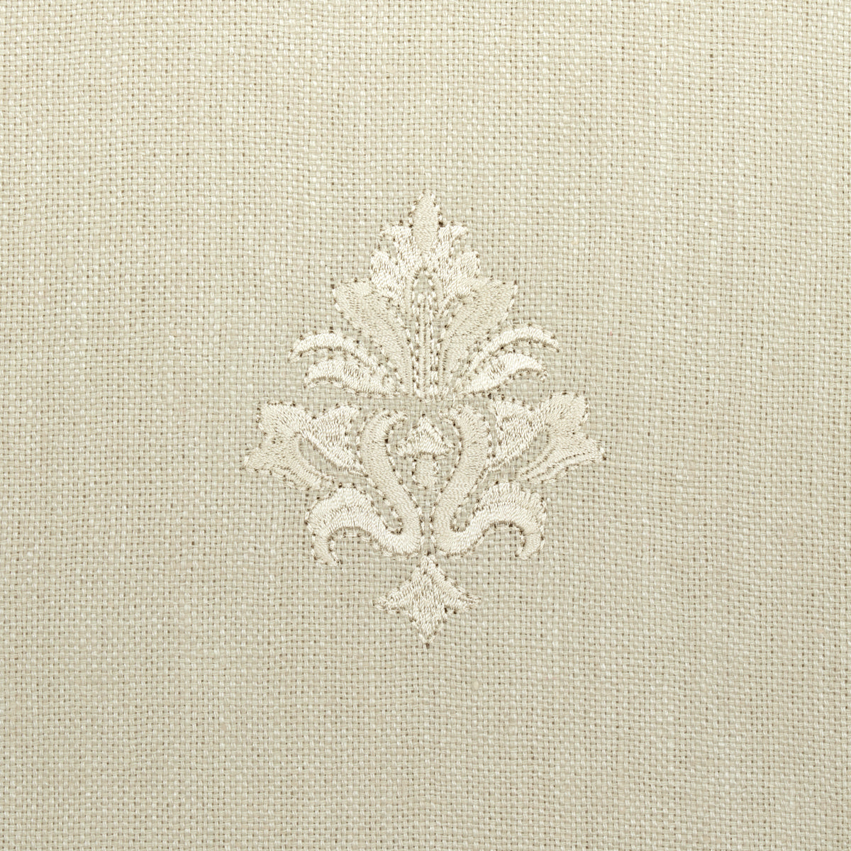 Schumacher Lorenzo Embroidery Natural Fabric 64723