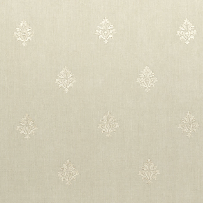 Schumacher Lorenzo Embroidery Natural Fabric 64723