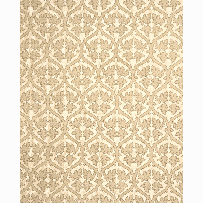 Schumacher Ravenna Embroidery Camel Fabric Sample 64741