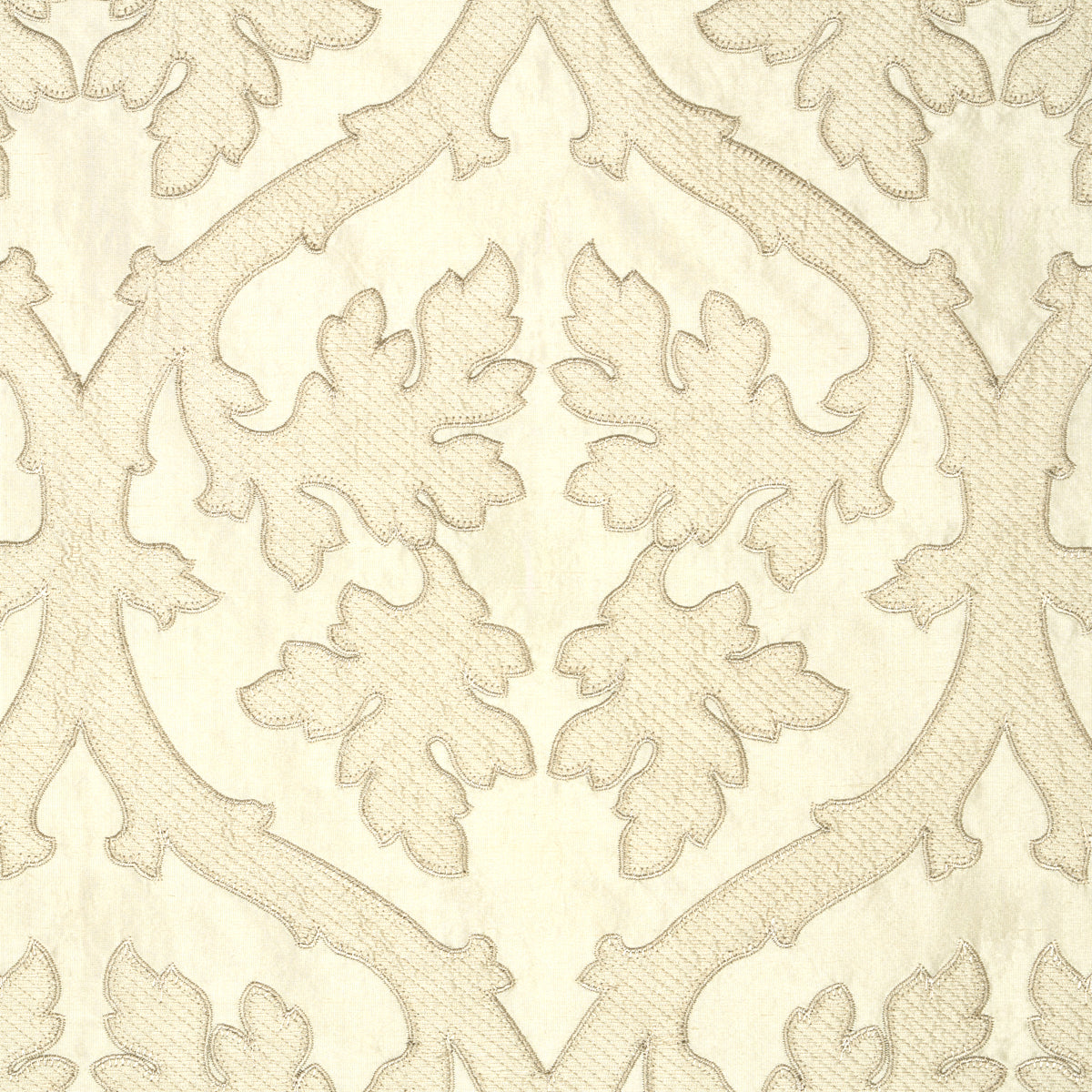 Schumacher Ravenna Embroidery Bone Fabric 64742