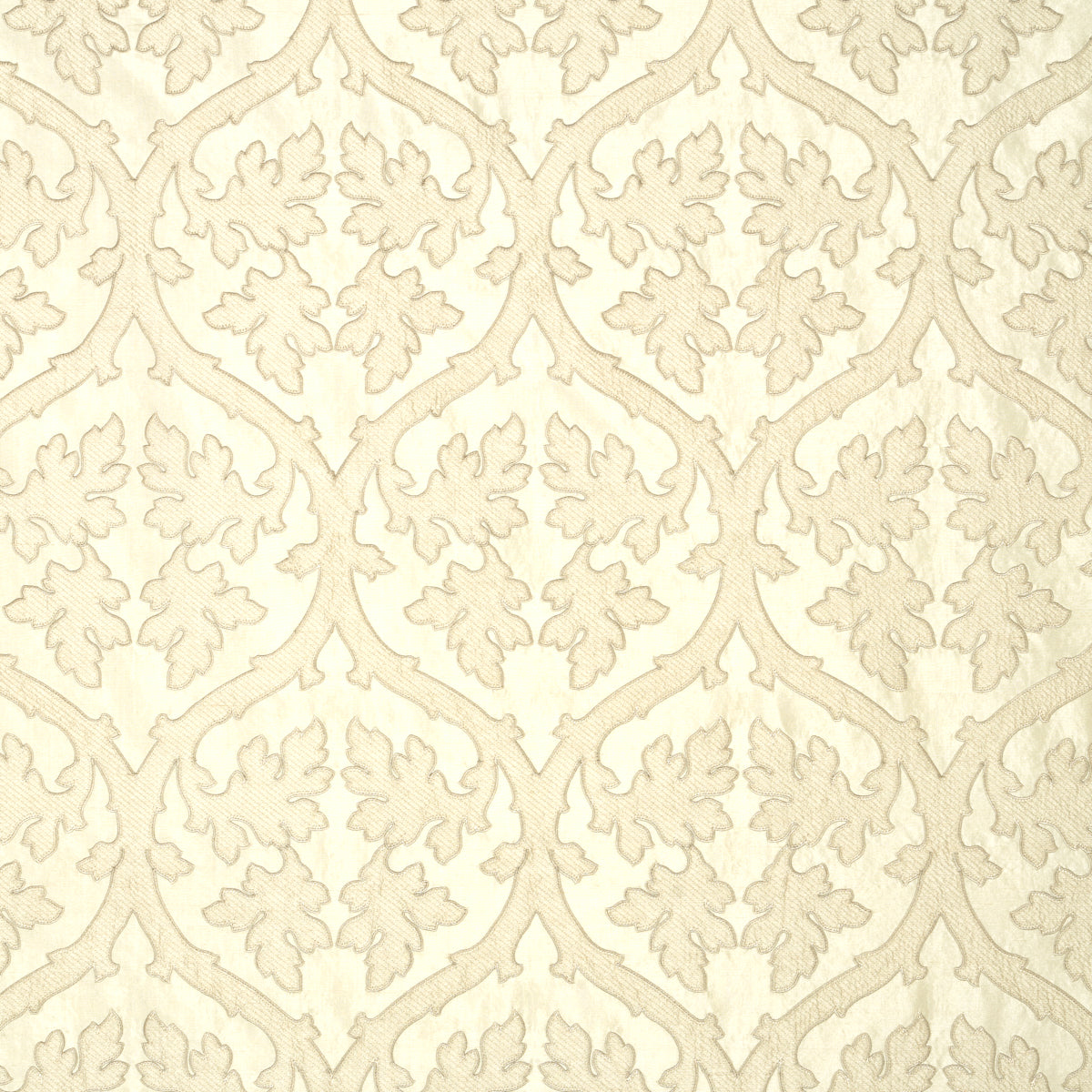 Schumacher Ravenna Embroidery Bone Fabric 64742