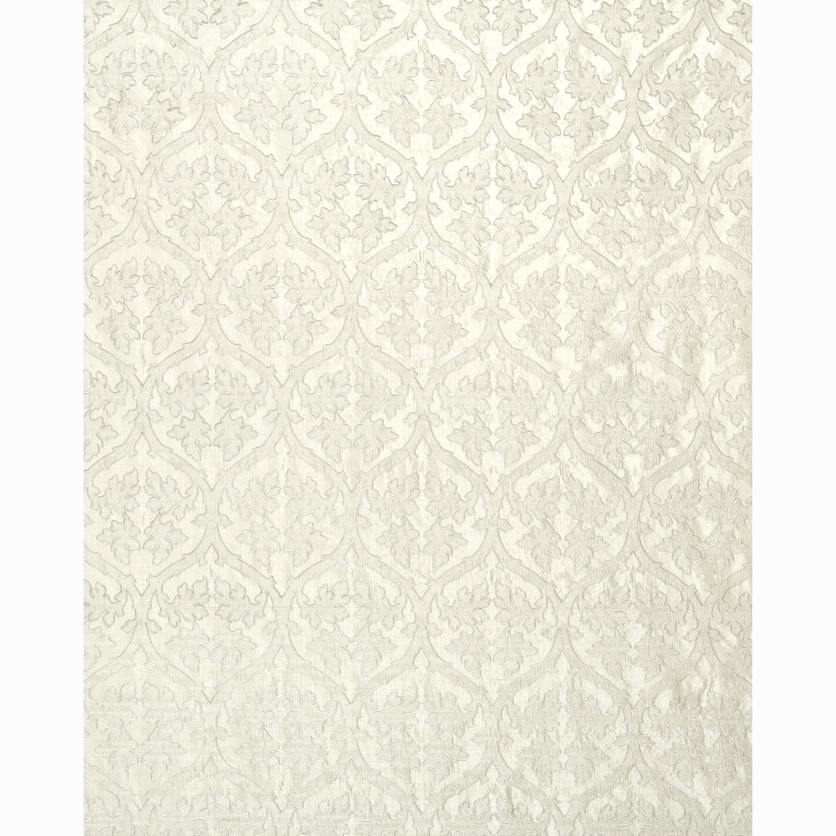 Schumacher Ravenna Embroidery Silver Fabric 64743