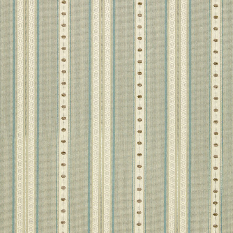 Schumacher Francesca Stripe Moonstone Fabric 64750