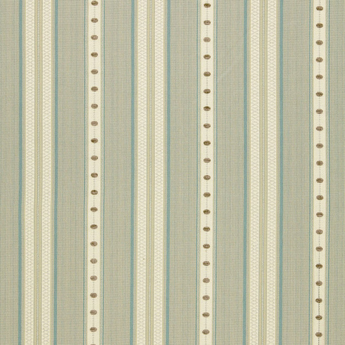 Schumacher Francesca Stripe Moonstone Fabric 64750