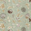 Schumacher Palampore Embroidery Mineral Fabric 64840