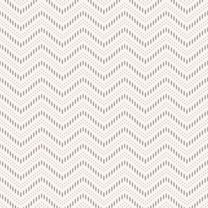 Schumacher Chevron Dots Pearl Wallpaper 6485