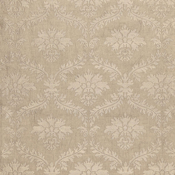 Schumacher Valbonne Linen Embroidery Greige Fabric 65340