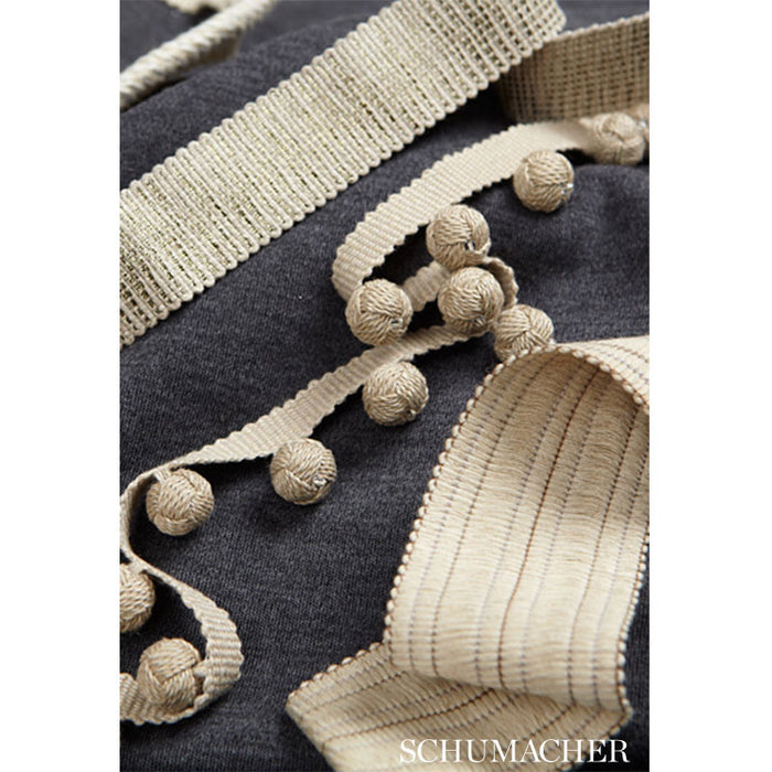 Schumacher Margaux Braid Linen Trim Sample 65350