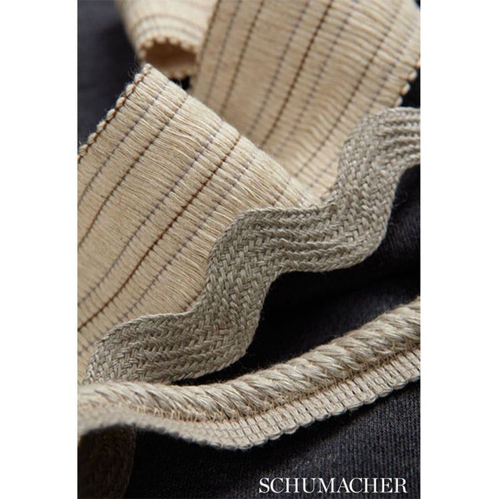 Schumacher Vincent Linen Braid String Trim Sample 65400