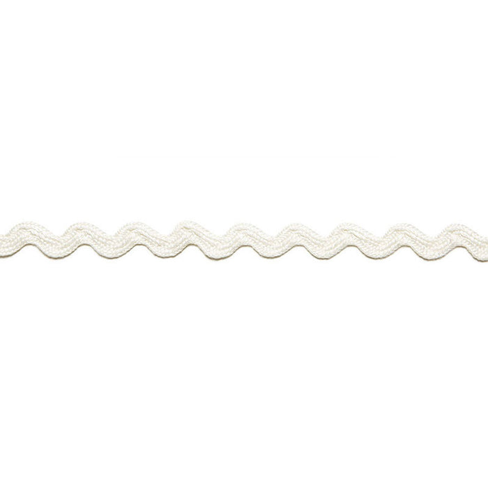 Schumacher Chantal Linen Rickrack Blanc Trim 65460