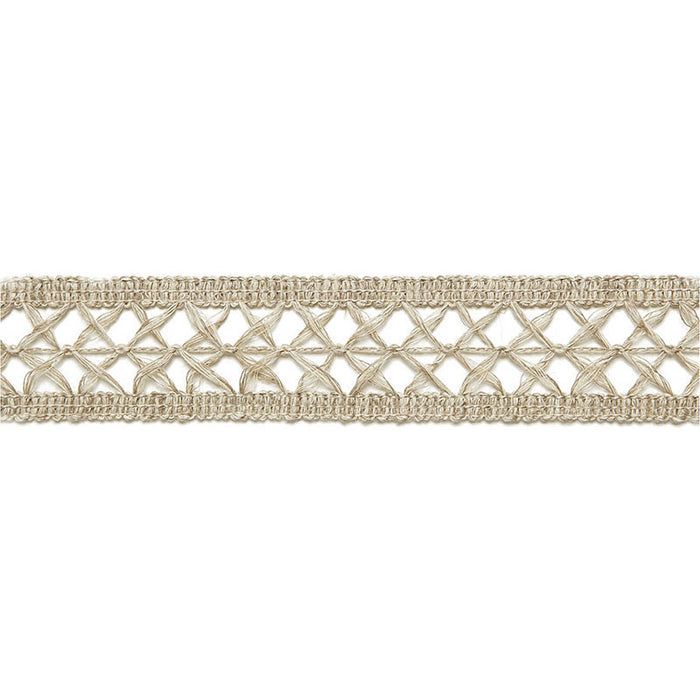 Schumacher Nicole Linen Braid String Trim Sample 65490