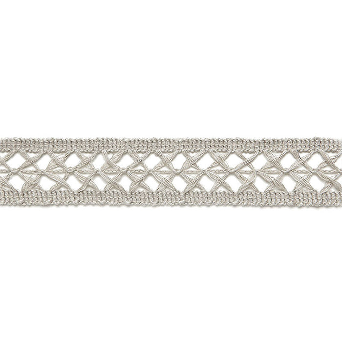 Schumacher Nicole Linen Braid Greige Trim Sample 65491