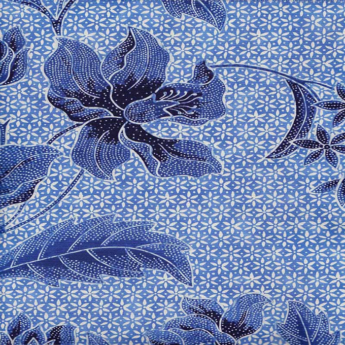 China Seas Antick Batik Blues Fabric Sample 6550-01