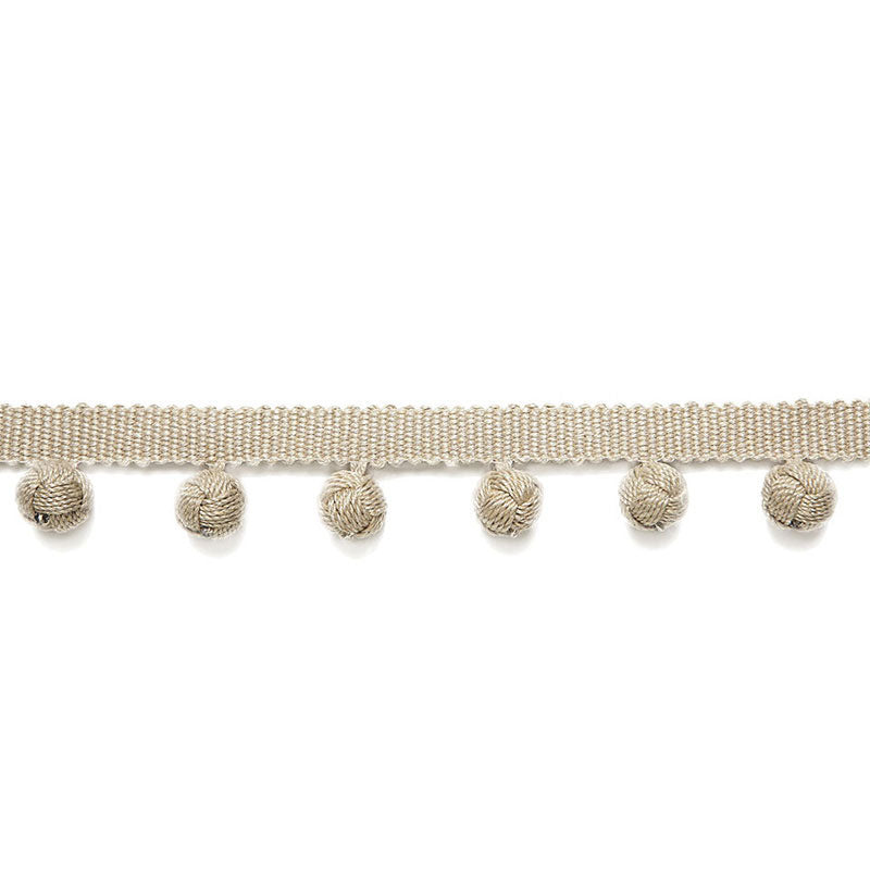 Schumacher Pierre Bobble Fringe Greige Trim 65511