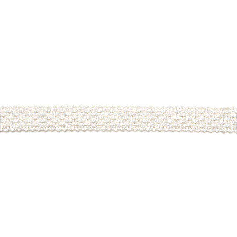 Schumacher Bertrand Linen Braid Blanc Trim 65530