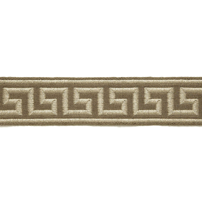 Schumacher Dominique Linen Tape Greige Trim 65560