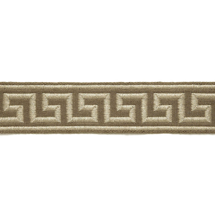 Schumacher Dominique Linen Tape Greige Trim 65560