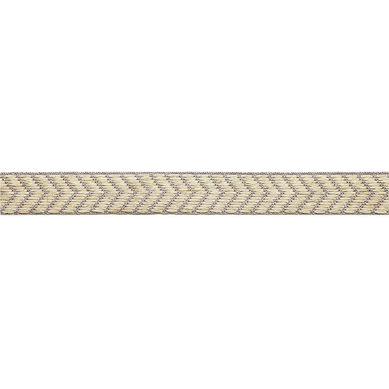 Schumacher Francoise Linen Braid Greige Trim 65581