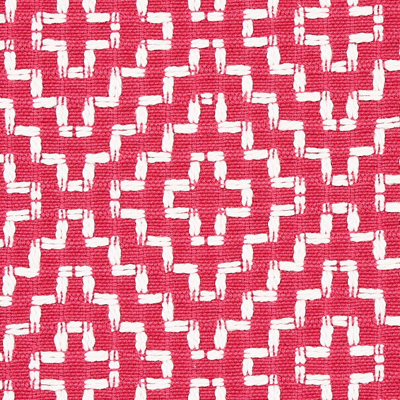 Schumacher Soho Weave Raspberry Fabric 65620