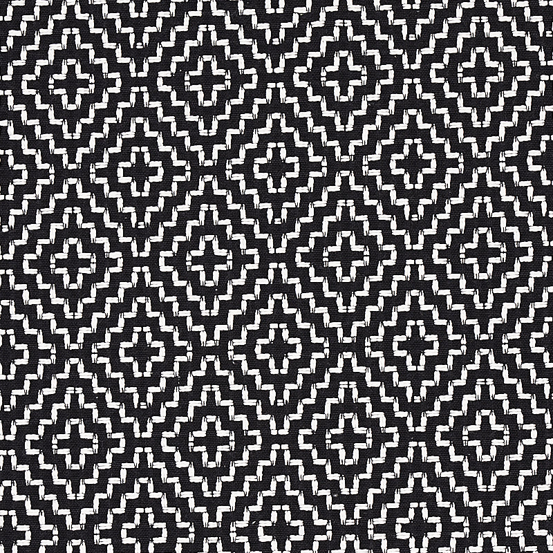 Schumacher Soho Weave Black Fabric 65626