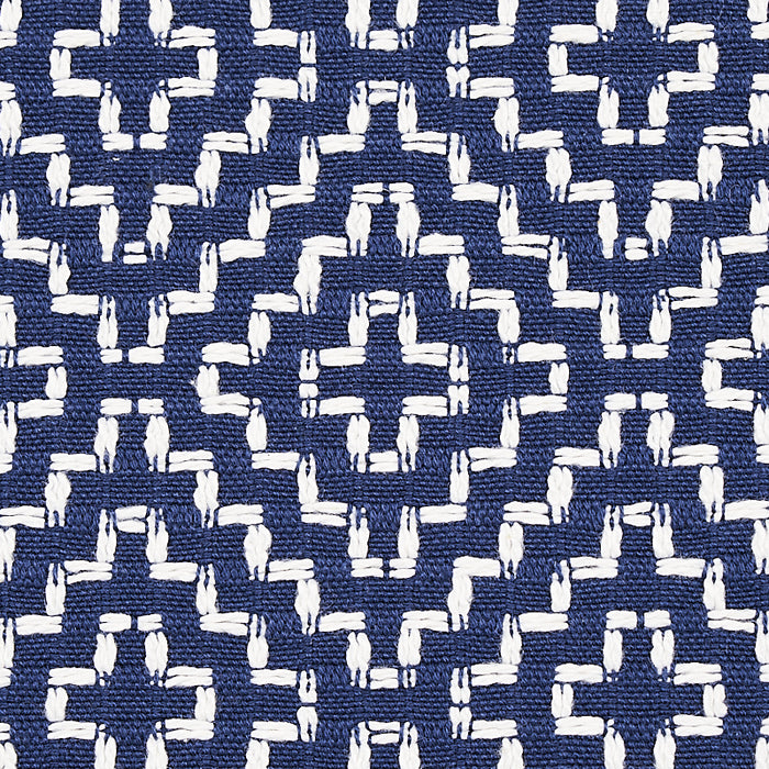 Schumacher Soho Weave Navy Fabric Sample 65627