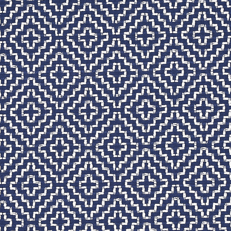 Schumacher Soho Weave Navy Fabric 65627