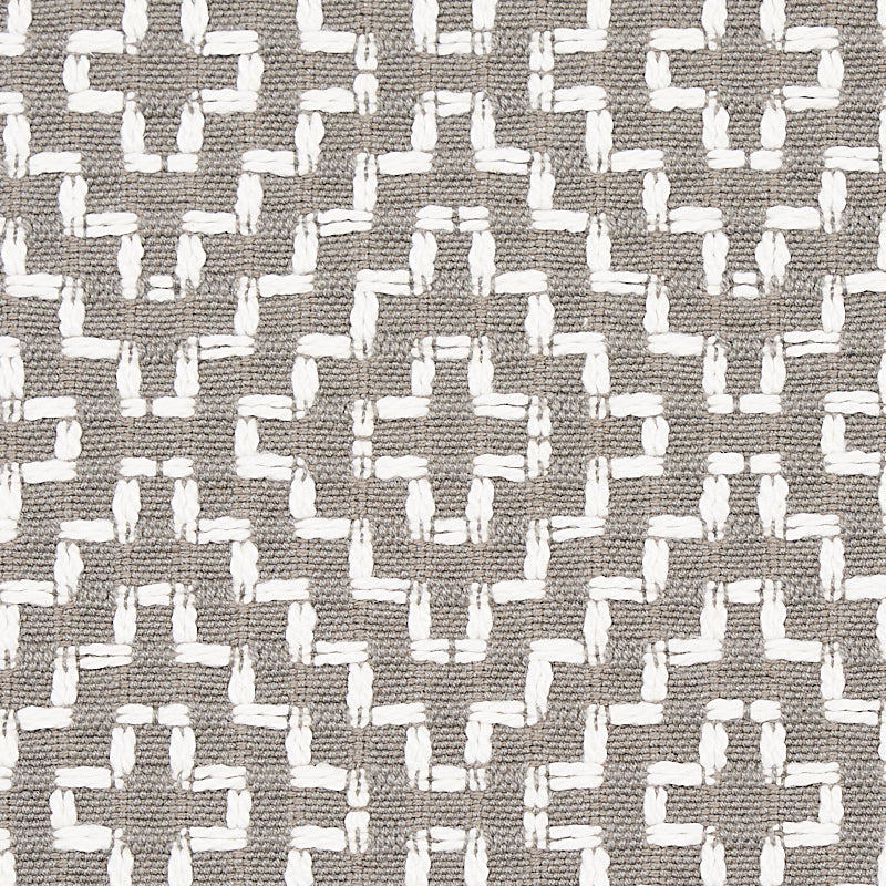 Schumacher Soho Weave Grey Fabric 65628