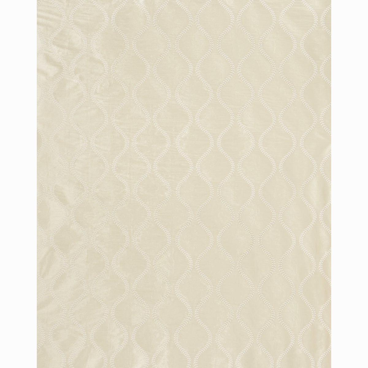 Schumacher Agadir Embroidery Champagne Fabric 65752