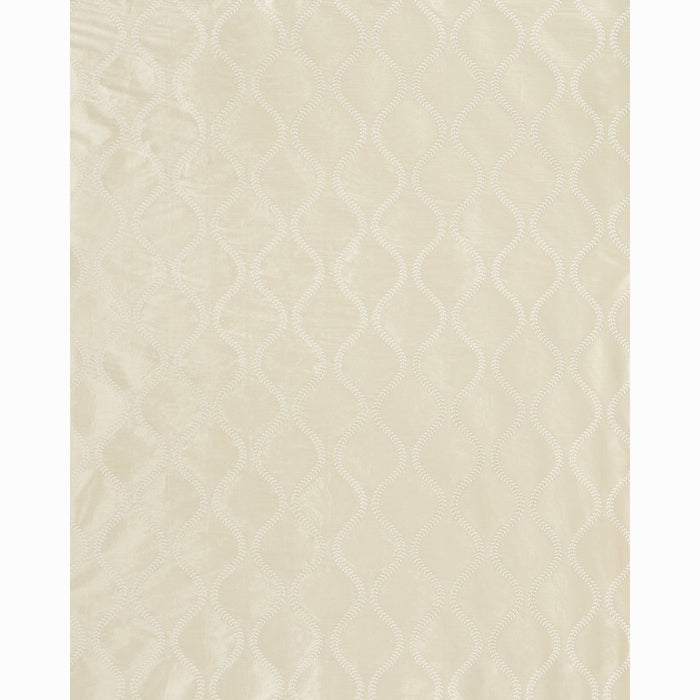 Schumacher Agadir Embroidery Champagne Fabric Sample 65752