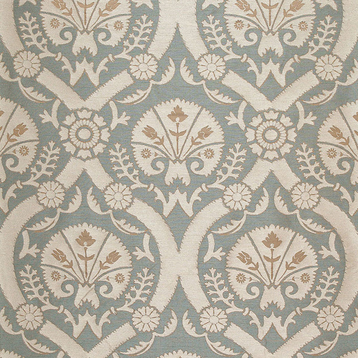 Schumacher Taza Damask Dusk Fabric Sample 65770