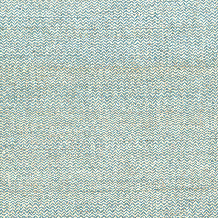 Schumacher Alhambra Weave Sky / Ivory Fabric Sample 65834