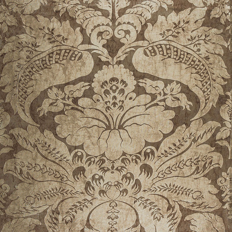 Schumacher Cordwain Damask Mica Fabric 65870