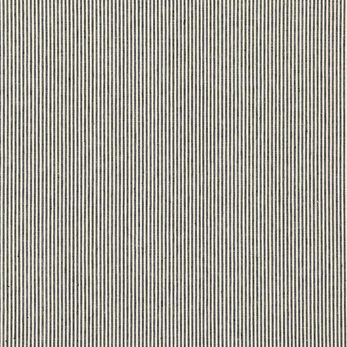 Schumacher Wesley Ticking Stripe Ebony Fabric 65981