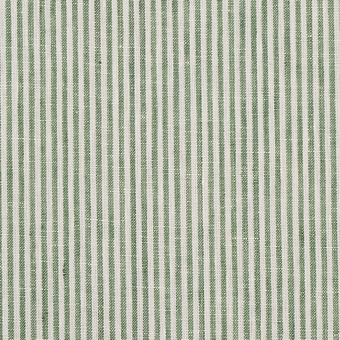 Schumacher Wesley Ticking Stripe Green Fabric 65986