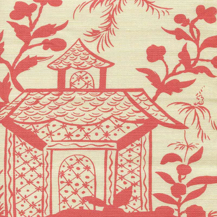 China Seas Lyford Pagoda Petite New Shrimp Fabric 6600-12