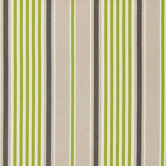 Schumacher Minzer Cotton Stripe Vert Fabric 66012