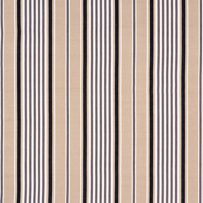 Schumacher Minzer Cotton Stripe Neutral Fabric 66015