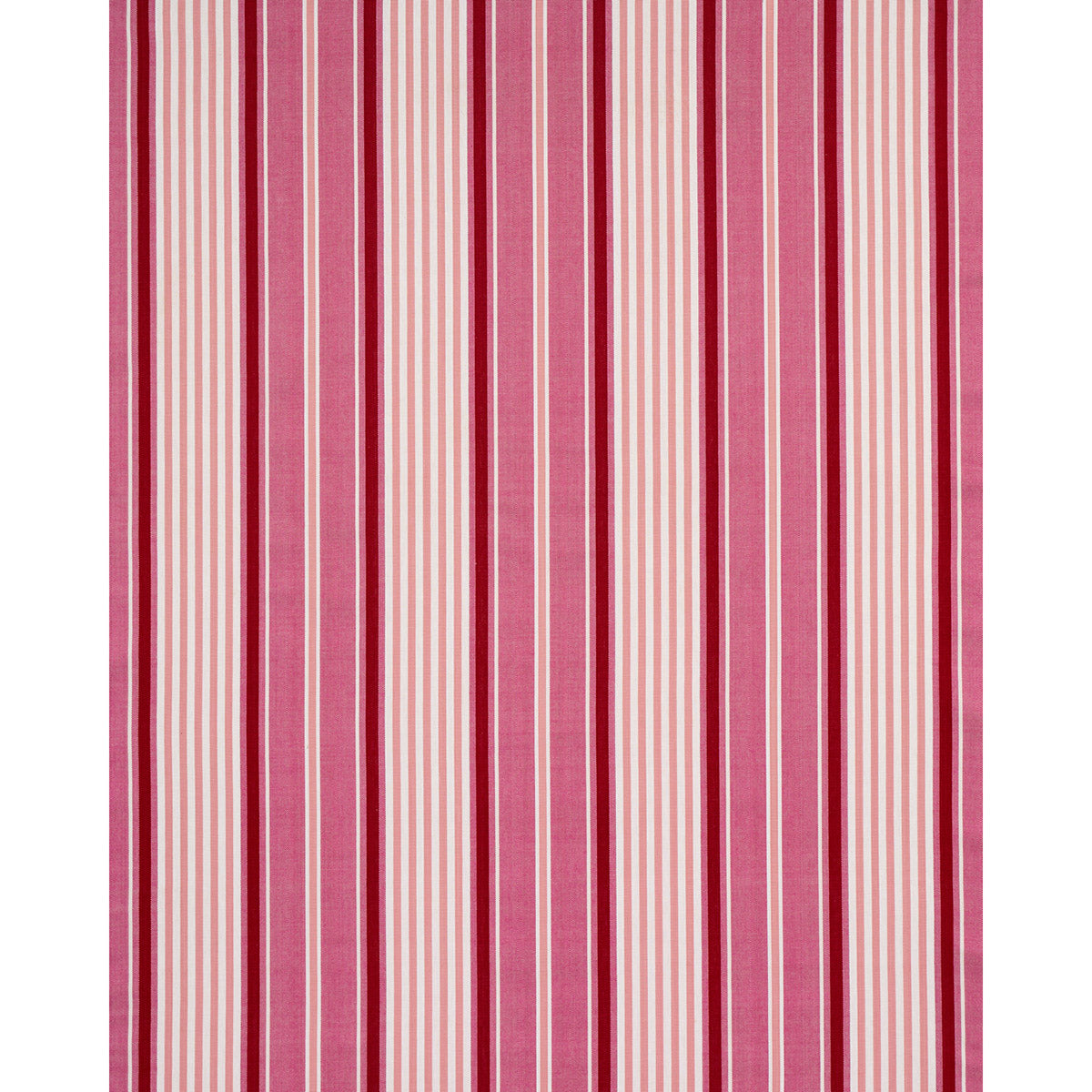 Schumacher Minzer Cotton Stripe Pink Fabric 66016