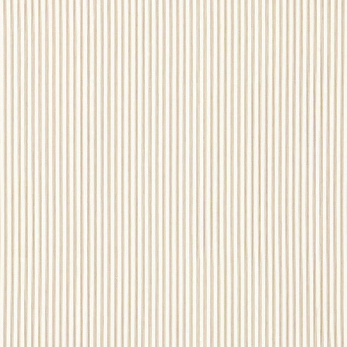 Schumacher Wellfleet Ticking Stripe Pebble Fabric 66020