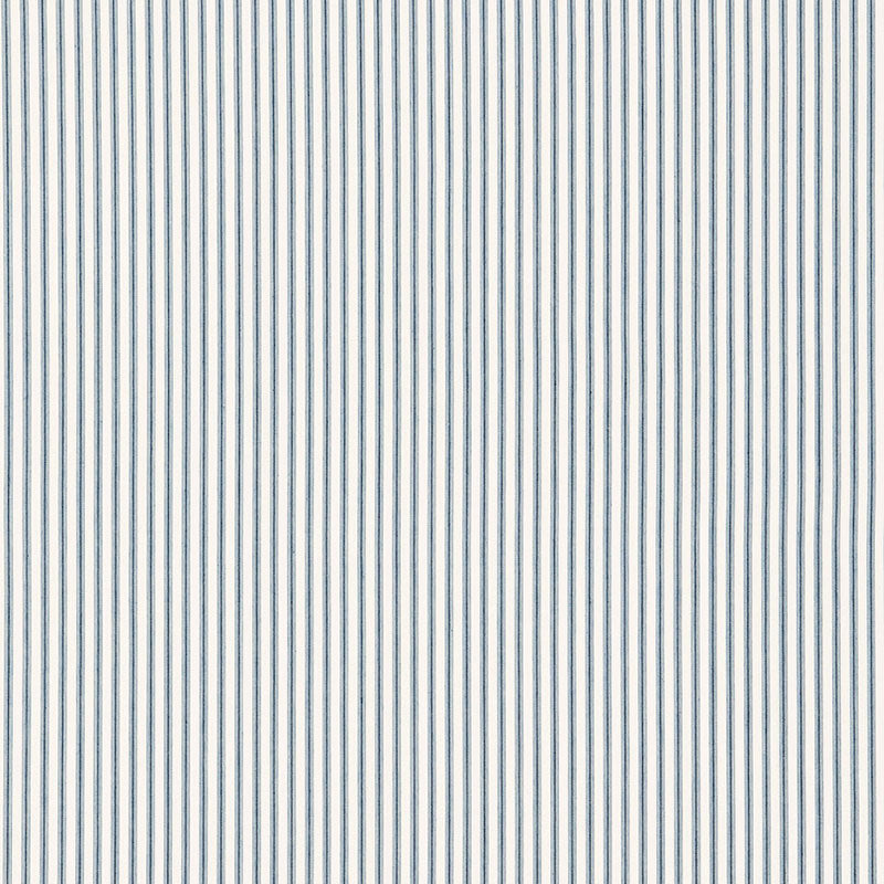 Schumacher Wellfleet Ticking Stripe Ocean Fabric Sample 66021